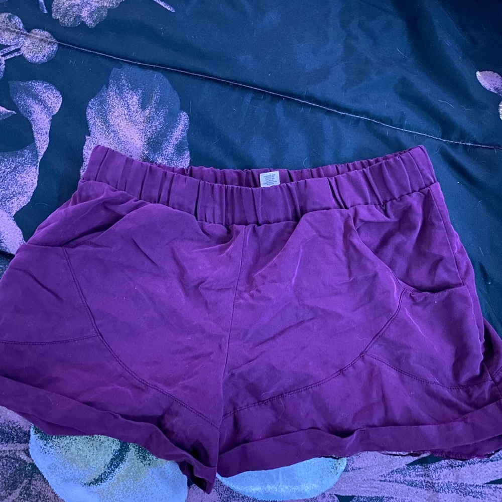 Burgundy shorts